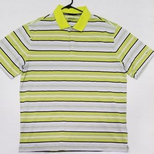 Nike Golf Dri Fit Men's XL striped polo shirt